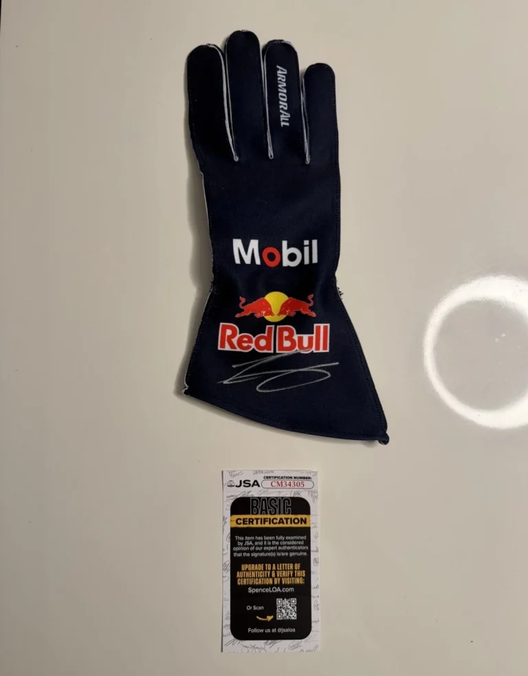 Isack Hadjar Autographed Oracle Red Bull Racing Race Glove Formula 1 F1 JSA COA