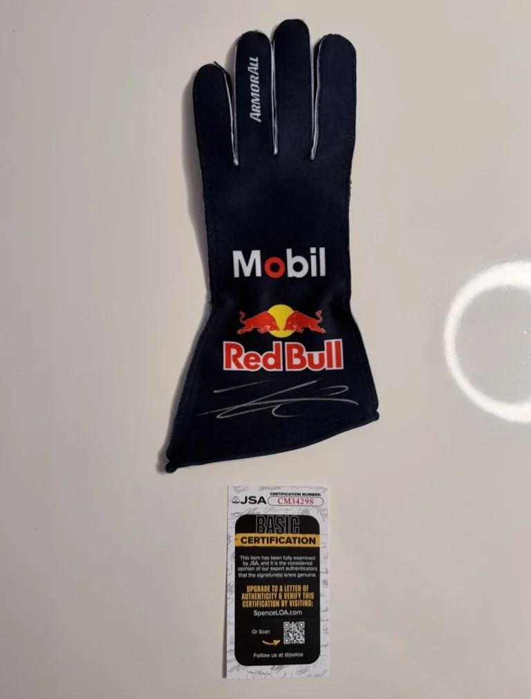 Isack Hadjar Autographed Oracle Red Bull Racing Race Glove Formula 1 F1 JSA COA