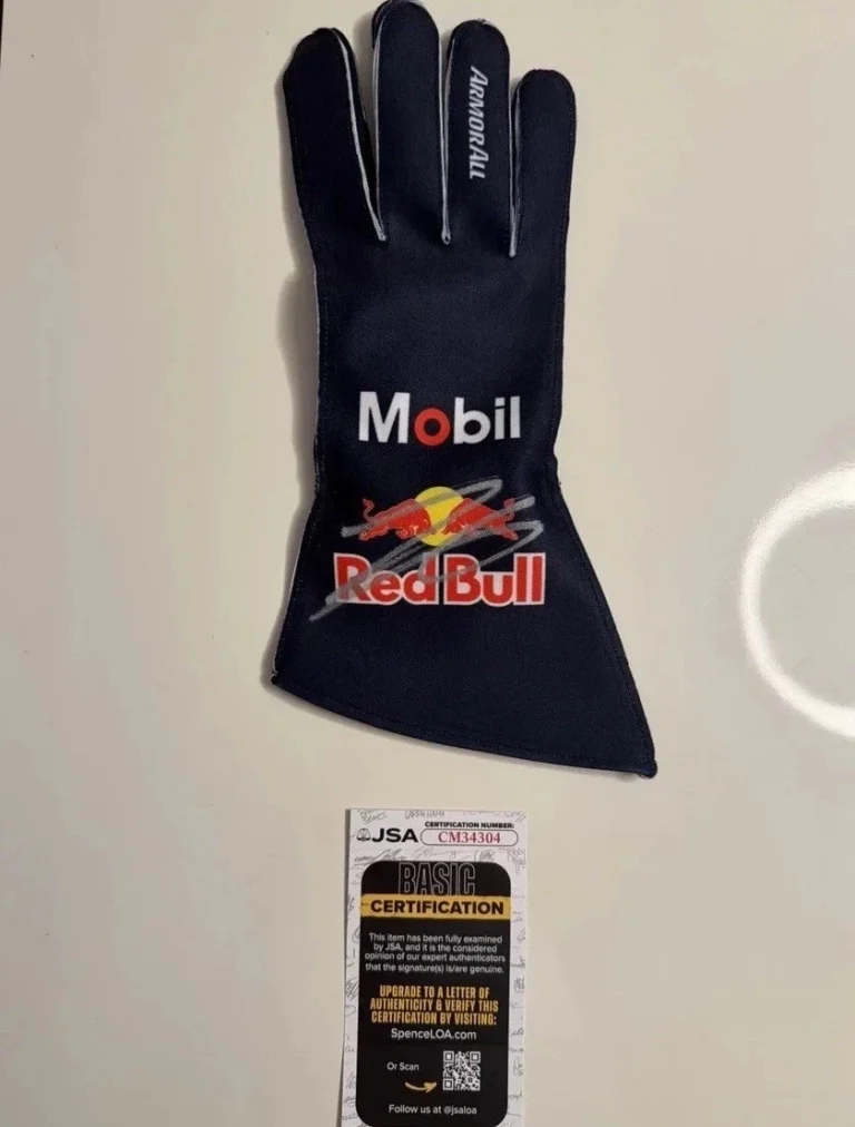 Isack Hadjar Autographed Oracle Red Bull Racing Race Glove Formula 1 F1 JSA COA