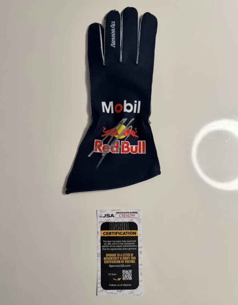 Isack Hadjar Autographed Oracle Red Bull Racing Race Glove Formula 1 F1 JSA COA