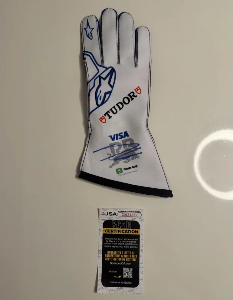 Arvid Lindblad Autographed Visa Cash App Racing Bulls Racing Glove Formula 1 JSA