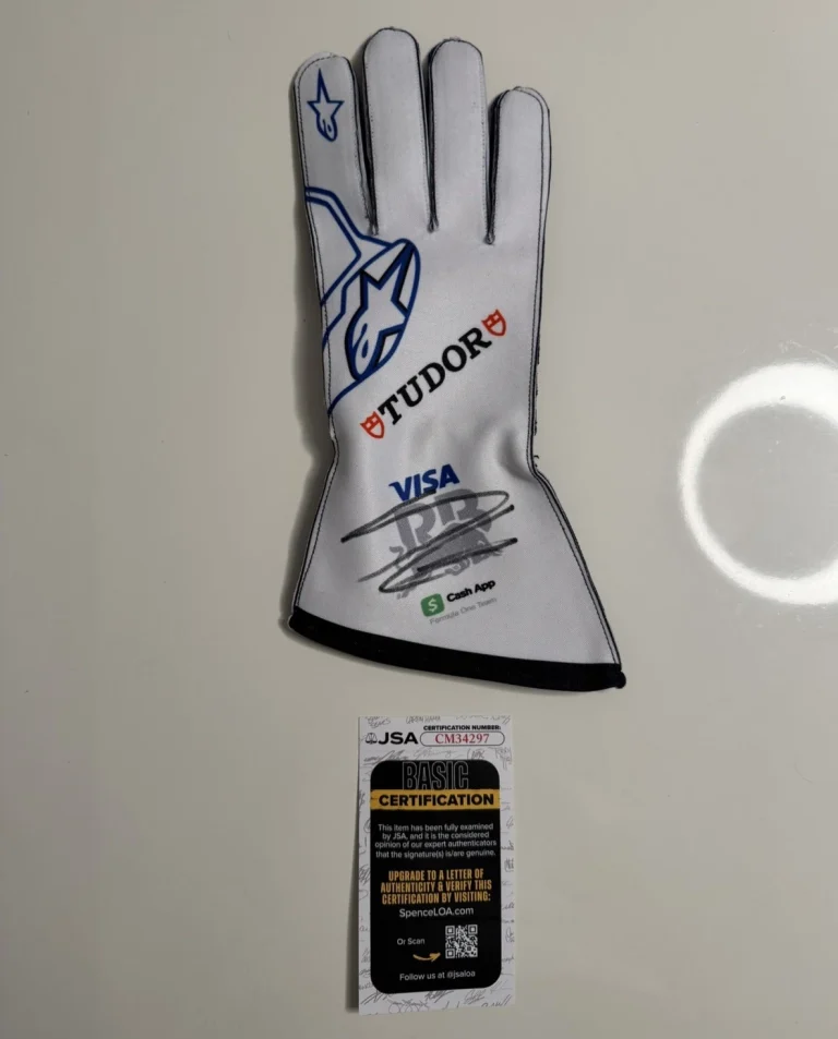 Arvid Lindblad Autographed Visa Cash App Racing Bulls Racing Glove Formula 1 JSA