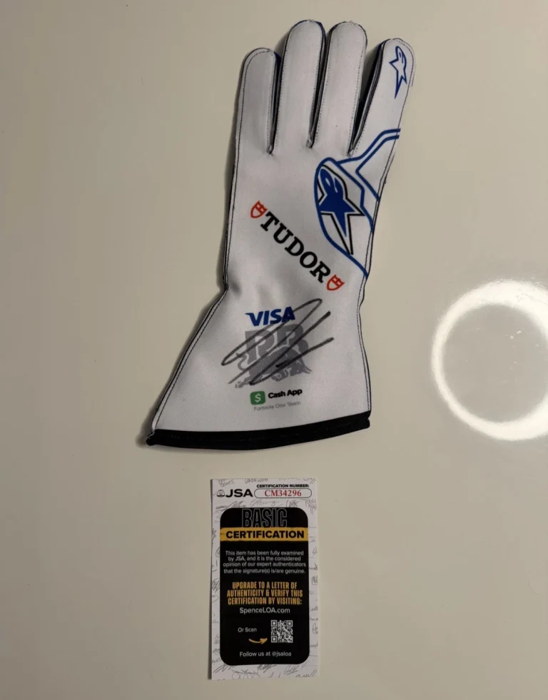 Arvid Lindblad Autographed Visa Cash App Racing Bulls Racing Glove Formula 1 JSA