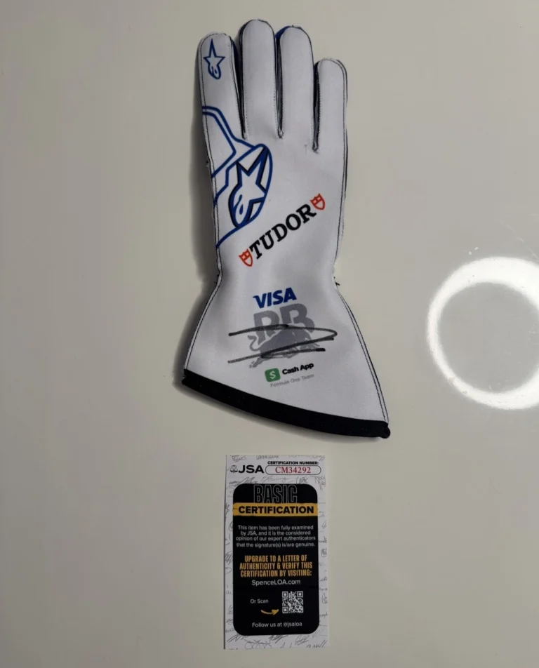Arvid Lindblad Autographed Visa Cash App Racing Bulls Racing Glove Formula 1 JSA