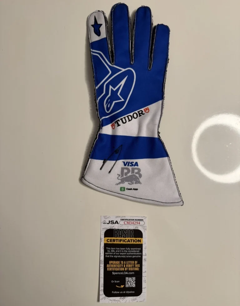 Yuki Tsunoda Autographed Visa Cash App Racing Bulls Racing Glove Formula 1 JSA