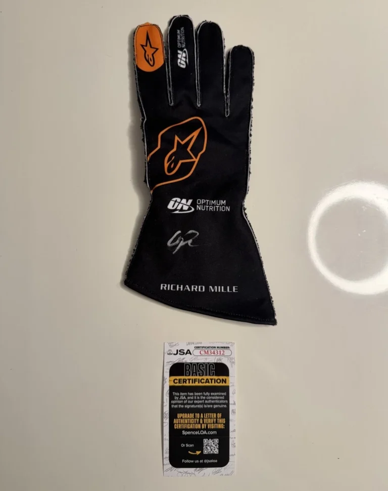 Oscar Piastri Autographed McLaren Racing Glove Formula 1 F1 JSA COA