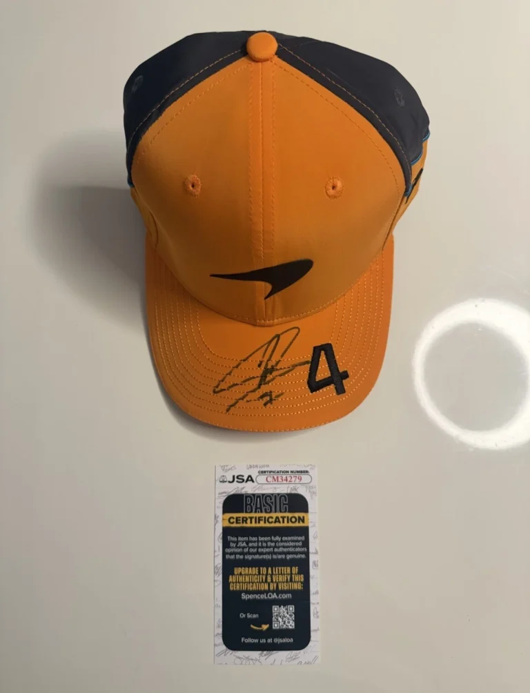 Lando Norris Autographed McLaren Formula 1 Racing Hat F1 Star JSA COA