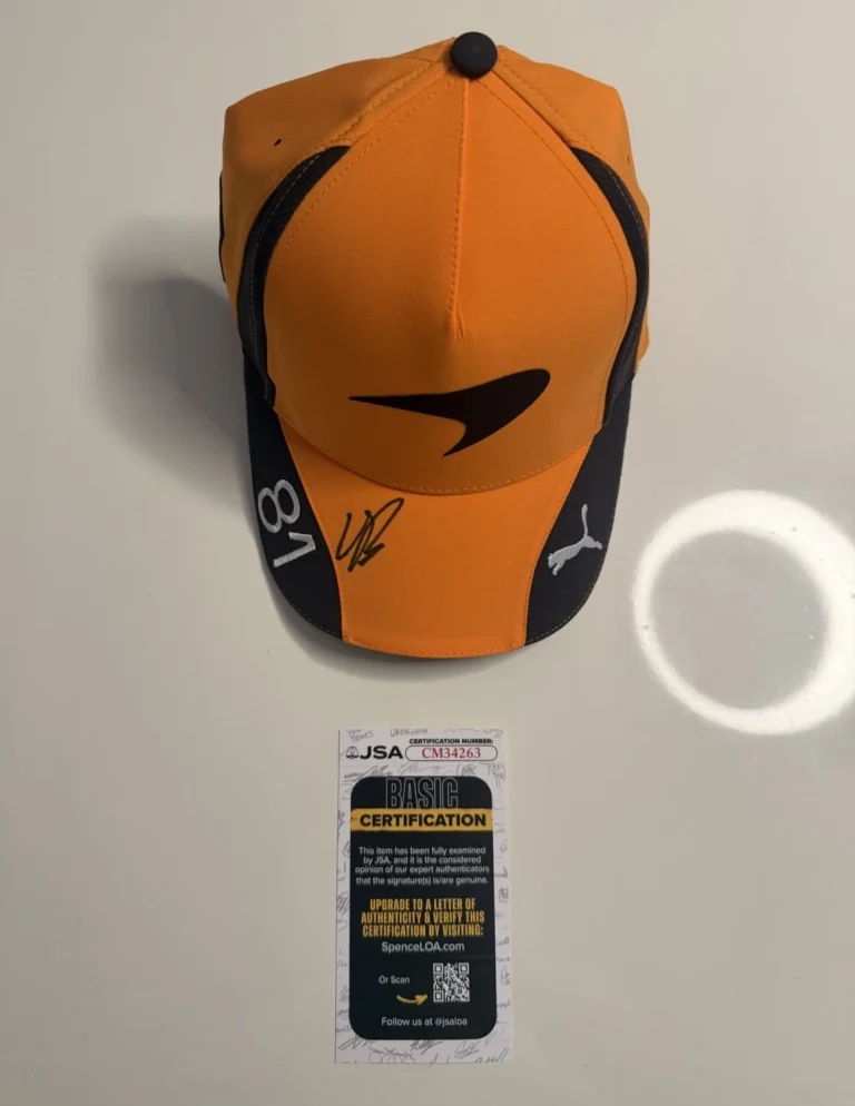 Oscar Piastri Autographed McLaren Formula 1 Racing Hat F1 Star JSA COA