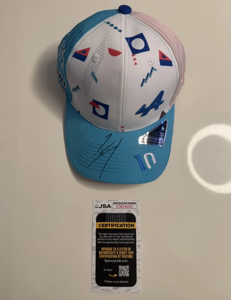 Pierre Gasly Autographed Alpine Formula 1 Racing Hat F1 Star JSA COA￼