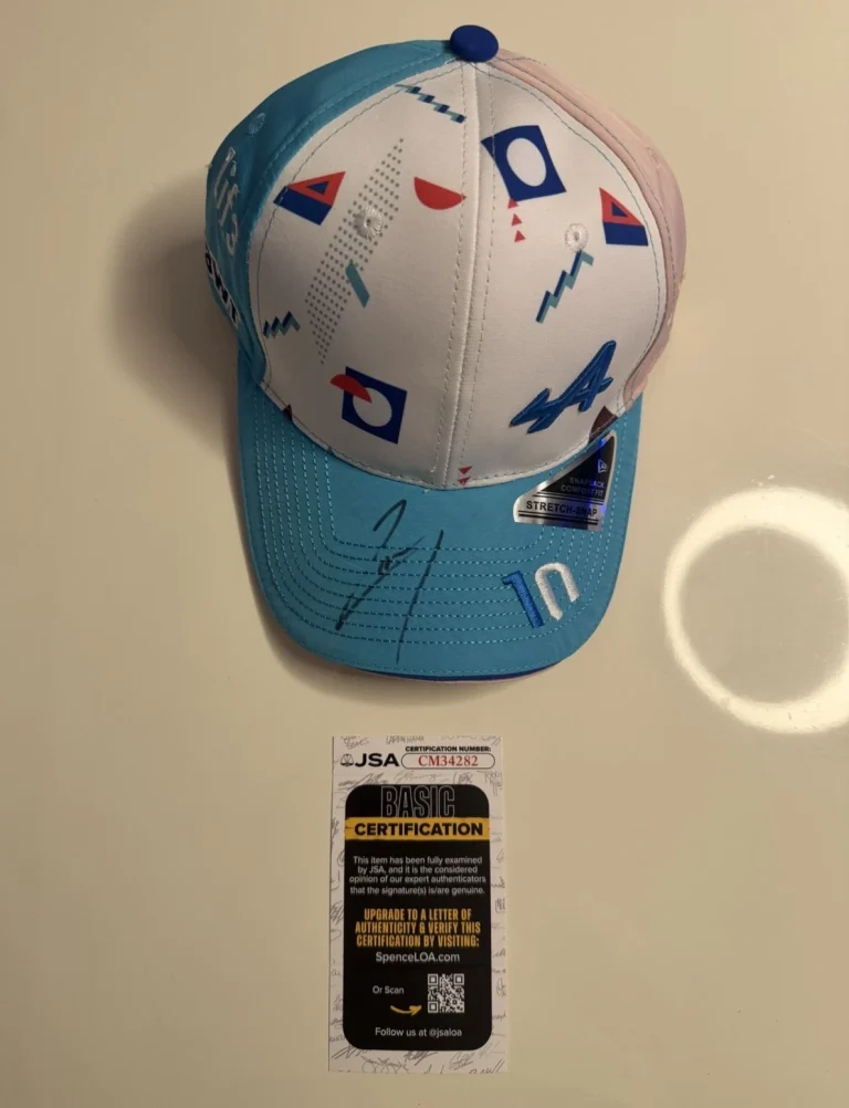 Pierre Gasly Autographed Alpine Formula 1 Racing Hat F1 Star JSA COA￼
