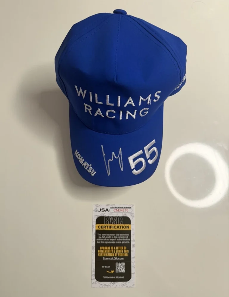 Carlos Sainz Autographed Williams Formula 1 Racing Hat F1 Star JSA COA