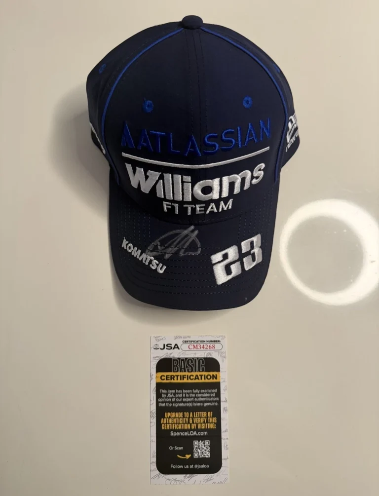 Alex Albon Autographed Williams Formula 1 Racing Hat F1 Star JSA COA