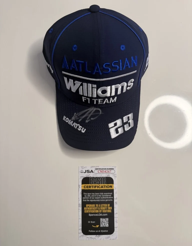 Alex Albon Autographed Williams Formula 1 Racing Hat F1 Star JSA COA