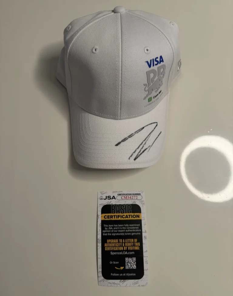 Arvid Lindblad Autographed Visa Cash App Racing Bulls Formula 1 Racing Hat JSA