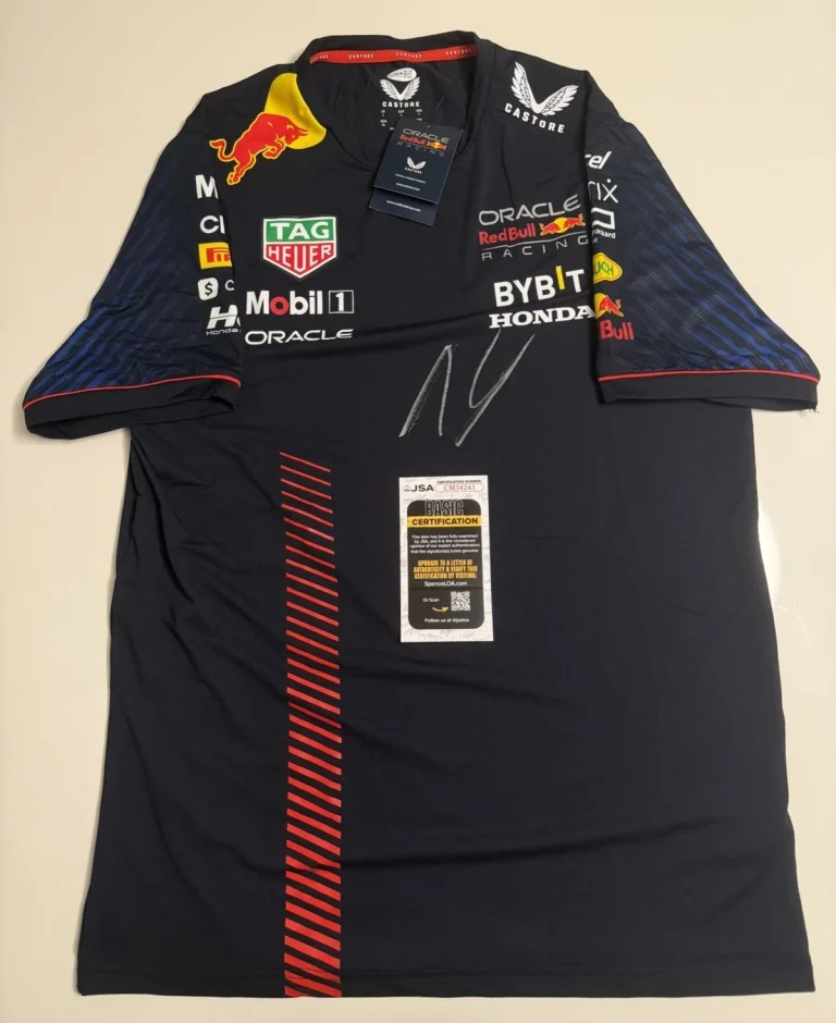 Isack Hadjar Autographed Oracle Red Bull Formula 1 Racing Shirt F1 Star JSA COA