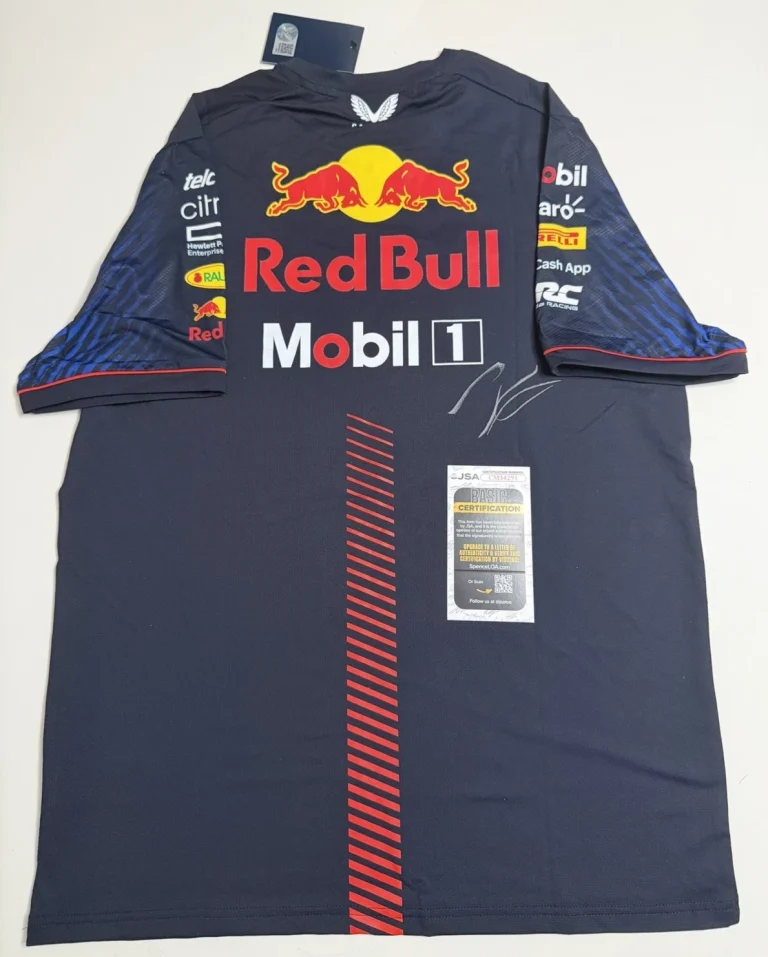 Isack Hadjar Autographed Oracle Red Bull Formula 1 Racing Shirt F1 Star JSA COA