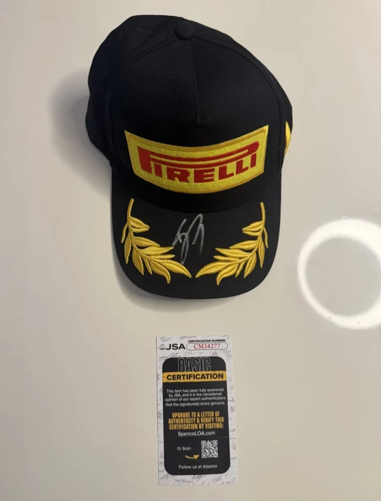Gabriel Bortoleto Autographed Pirelli Racing Hat F1 Brasil Formula 1 JSA COA