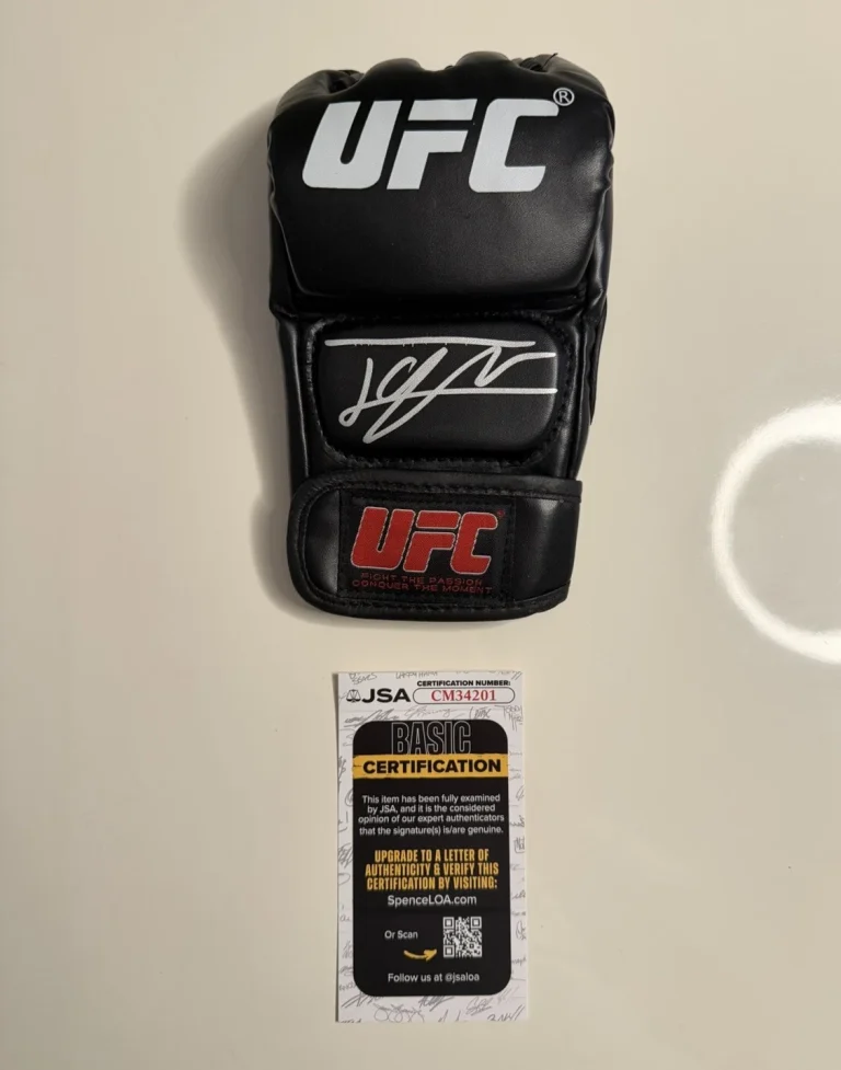 Ilia Topuria Fighter Autographed UFC Glove MMA Champ Rare JSA COA