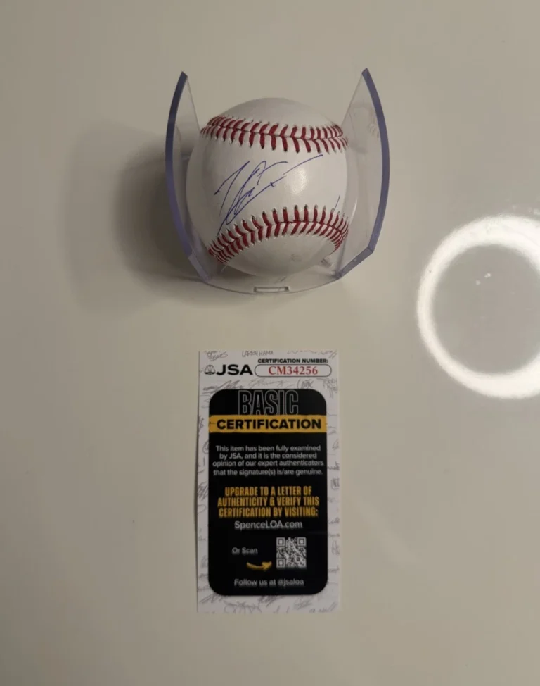 Charles Leclerc Autographed Baseball F1 Ferrari Formula 1 JSA COA