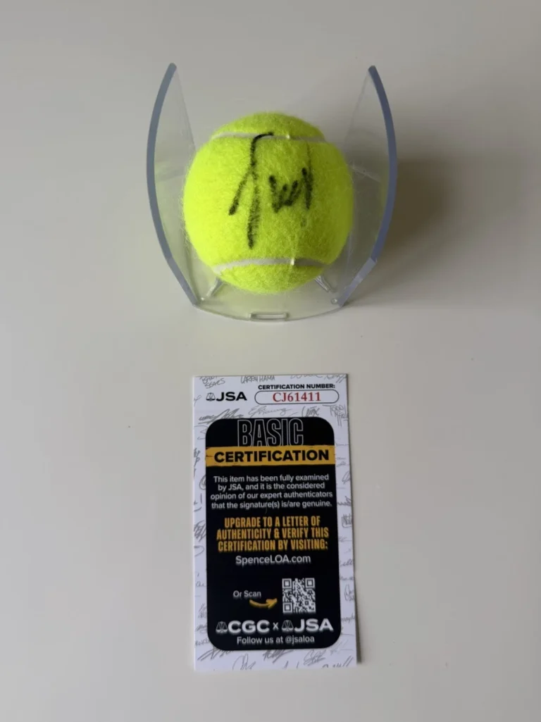 Elena Rybakina Autographed Tennis Ball Star JSA COA