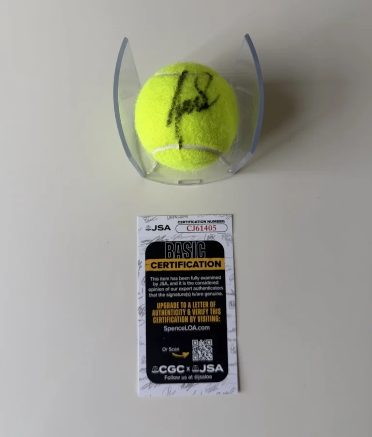 Elena Rybakina Autographed Tennis Ball Star JSA COA
