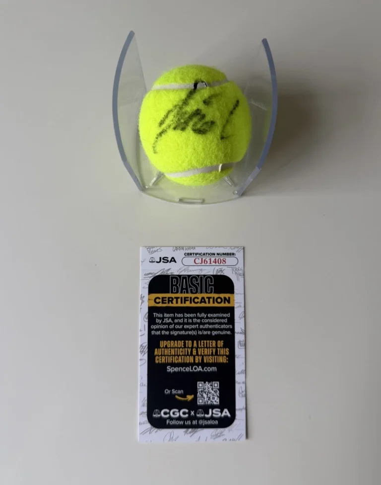 Elena Rybakina Autographed Tennis Ball Star JSA COA