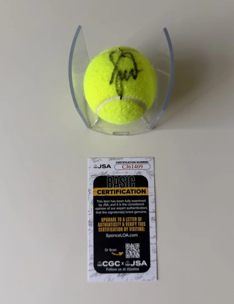 Elena Rybakina Autographed Tennis Ball Star JSA COA
