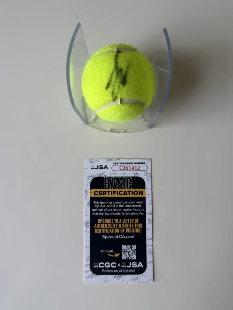 Elena Rybakina Autographed Tennis Ball Star JSA COA