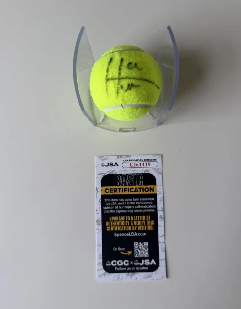 Hubert Hurkacz Autographed Tennis Ball JSA COA