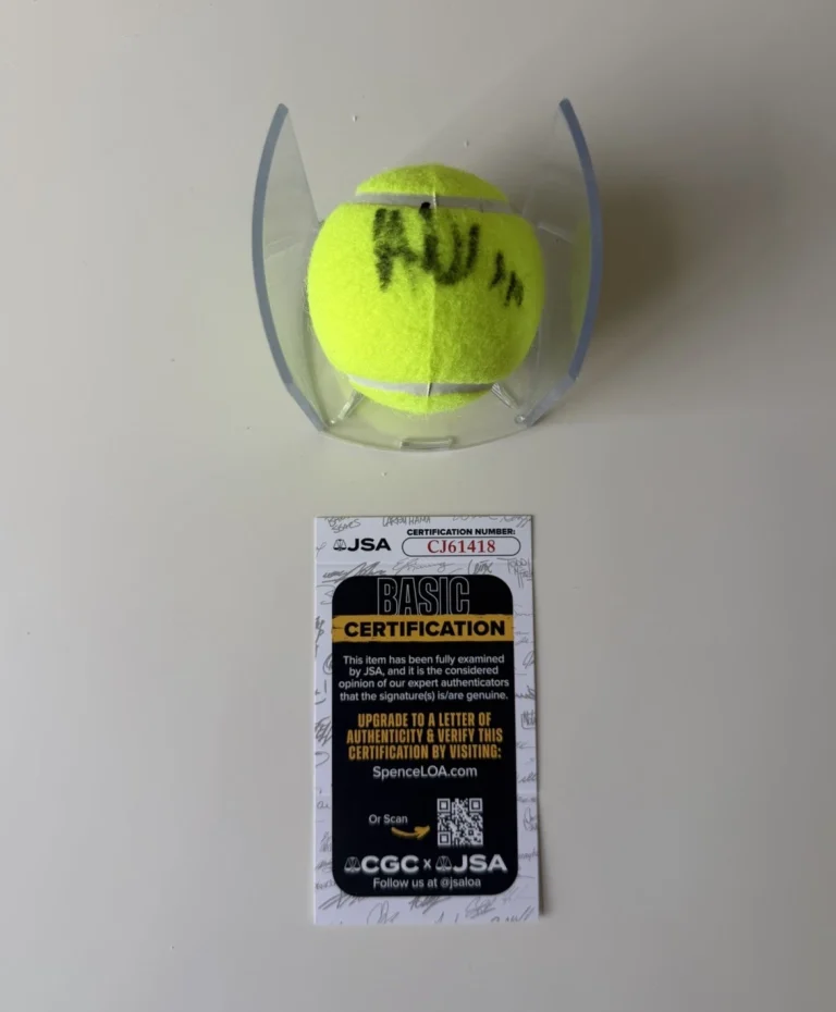 Jelena Ostapenko Autographed Tennis Ball Star JSA COA