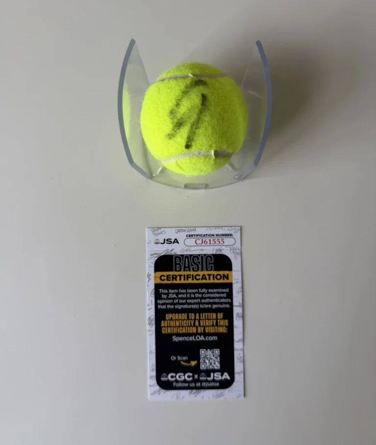 Jannik Sinner Autographed Penn Tennis Ball Star JSA COA