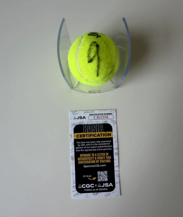 Jannik Sinner Autographed Penn Tennis Ball Star JSA COA