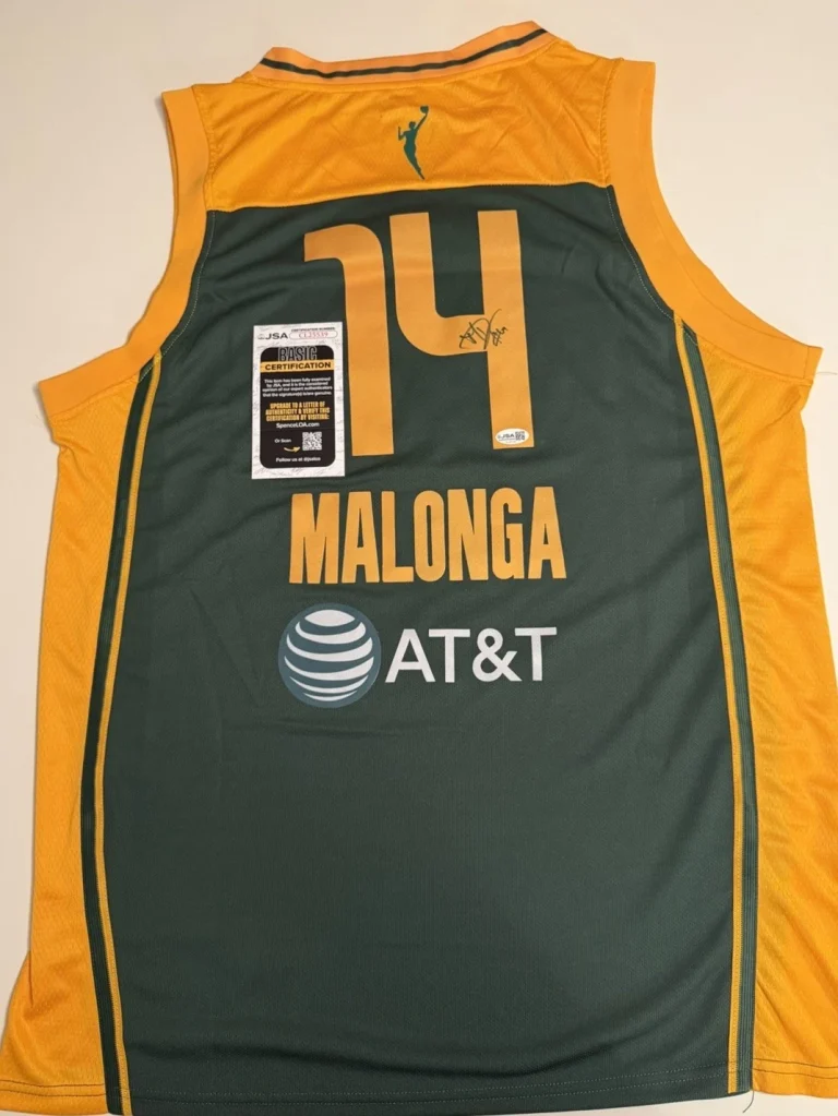 Dominique Malonga Seattle Storm Autographed Jersey JSA COA