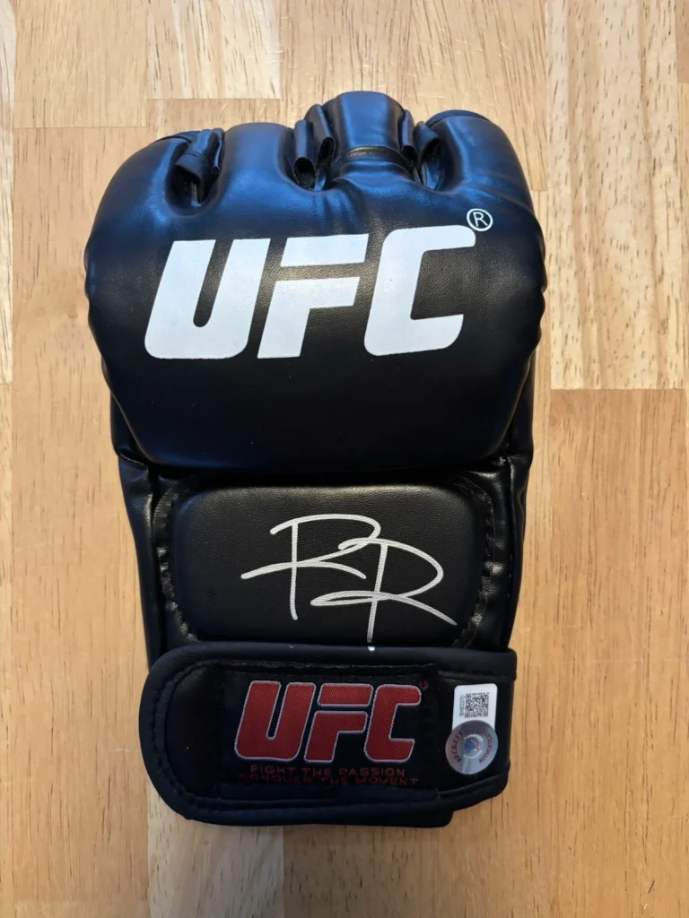 Raul Rosas Jr Signed Autographed UFC Glove Beckett Coa