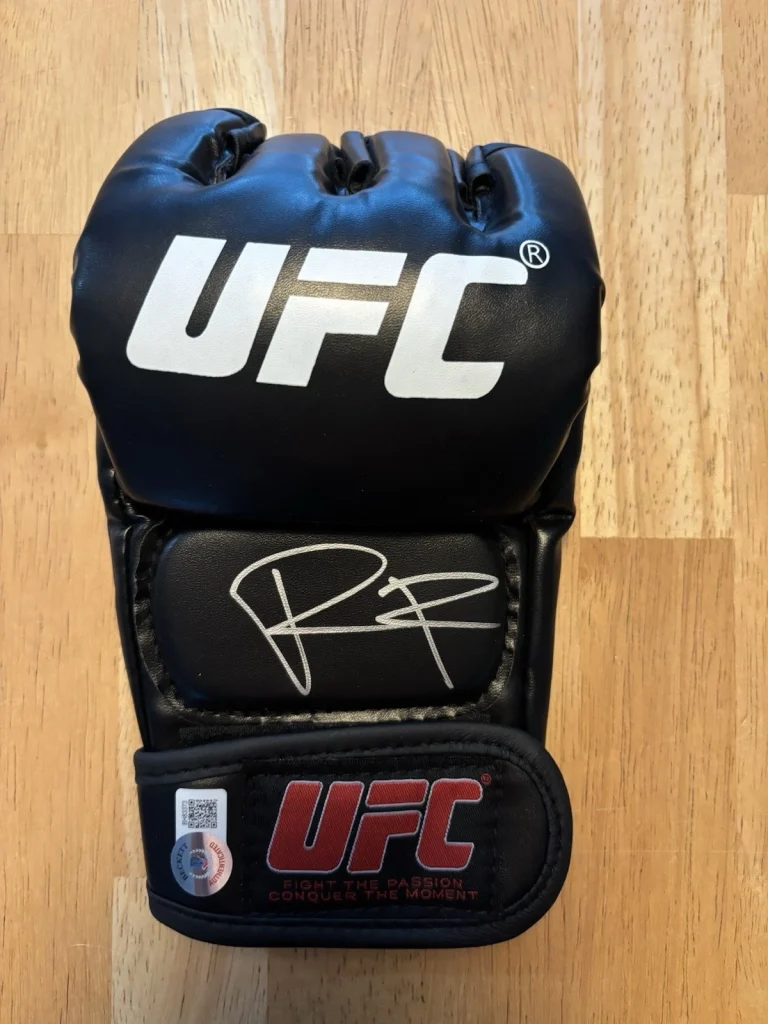 Raul Rosas Jr Signed Autographed UFC Glove Beckett Coa