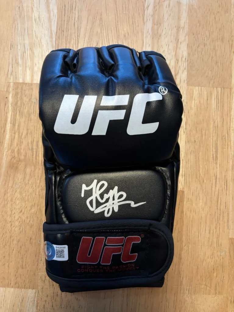 Said Nurmagomedov Signed Autographed MMA Glove UFC Beckett COA
