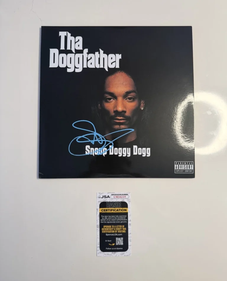 Snoop Dogg Rapper Autographed The Doggfather Vinyl Record Death Row JSA COA