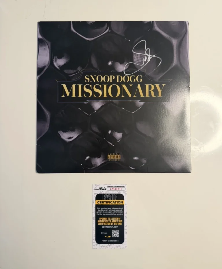 Snoop Dogg Rapper Autographed Missionary Vinyl Record Death Row JSA COA