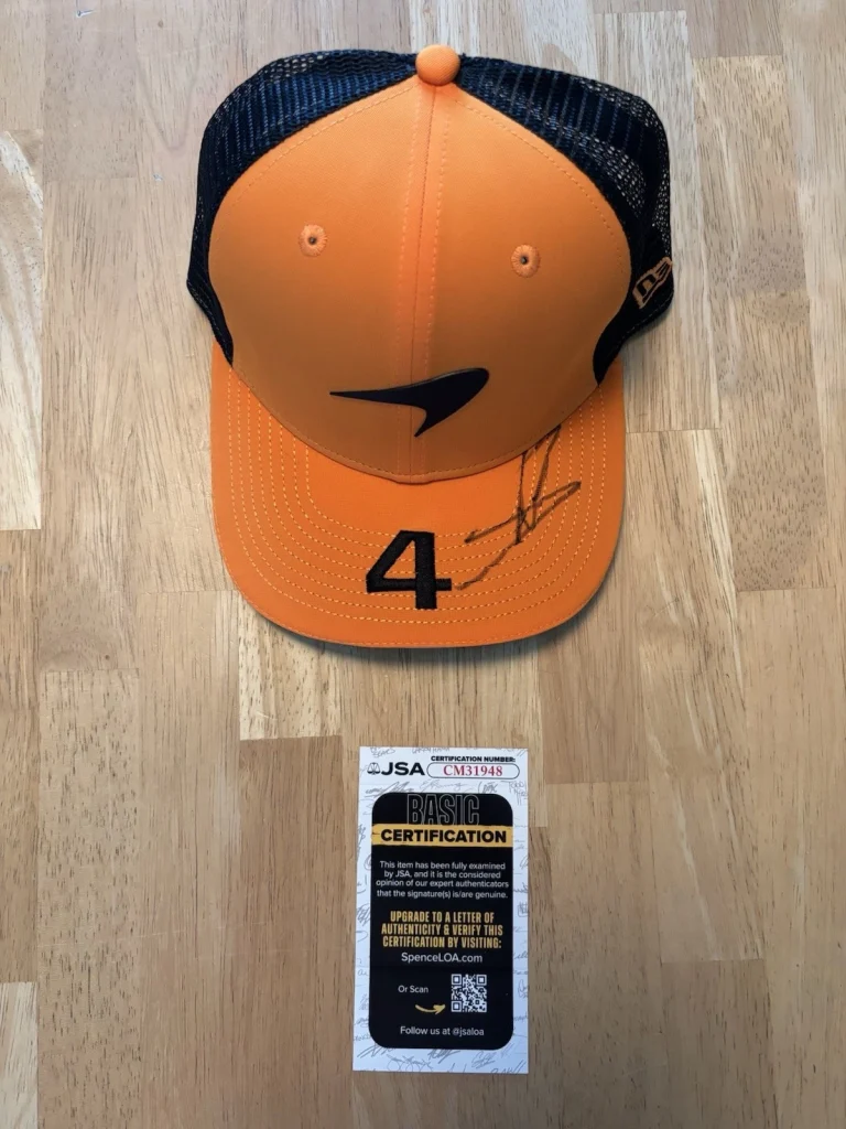 Lando Norris Autographed Signed Authentic  Formula 1  McLaren Hat.  JSA COA
