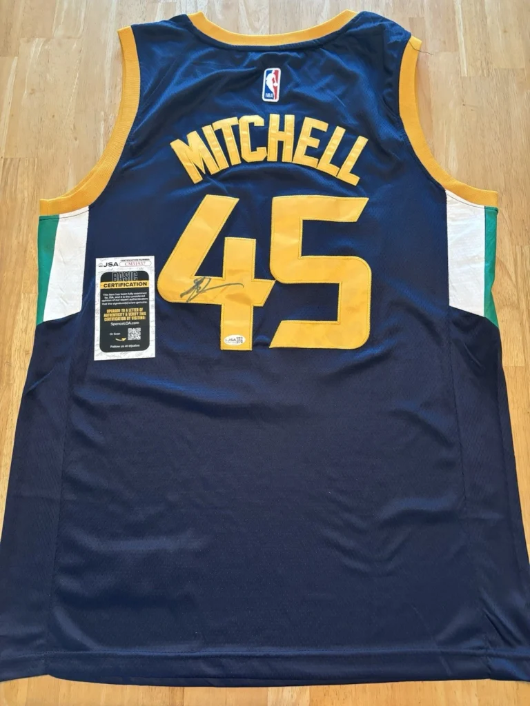 Donovan Mitchell Utah Jazz Autographed Signed  Jersey JSA Certified