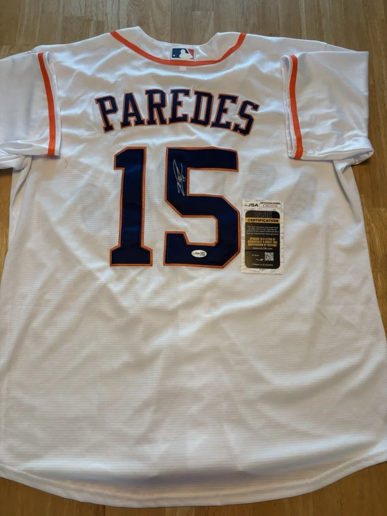 Isaac Paredes Houston Astros Autographed Jersey JSA Certified