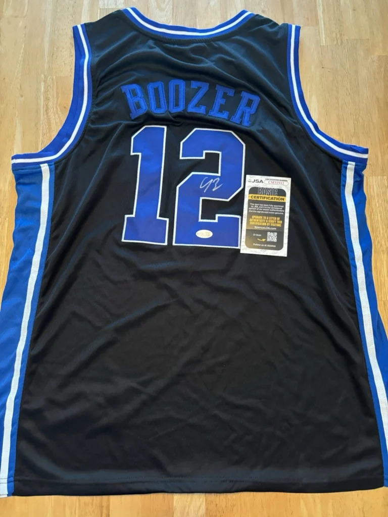 Cameron Cam Boozer Signed Autographed Duke Jersey JSA Coa