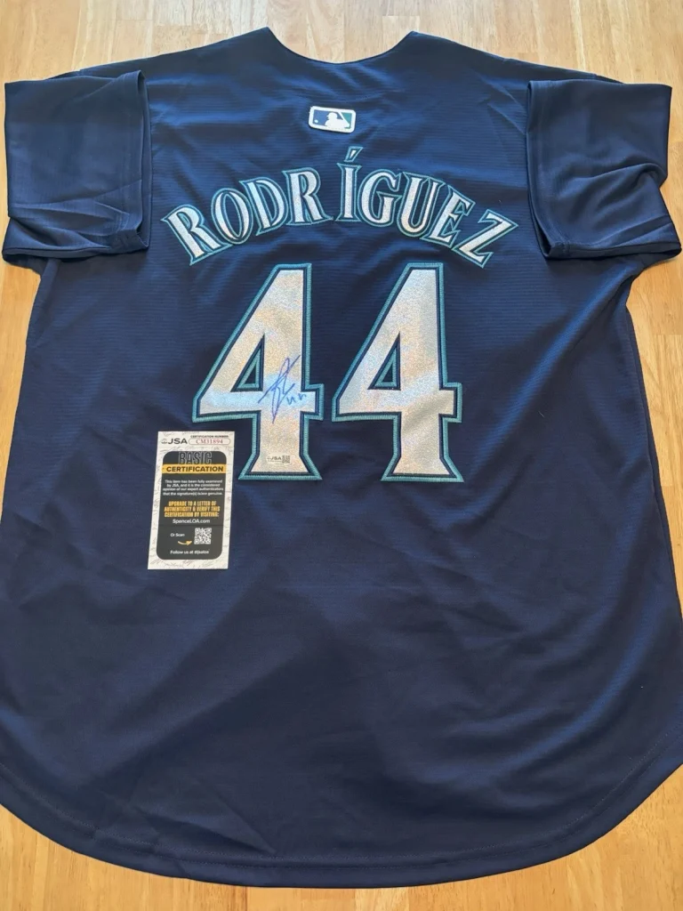 Julio Rodriguez Seattle Mariners Autographed Signed Jersey. JSA Coa