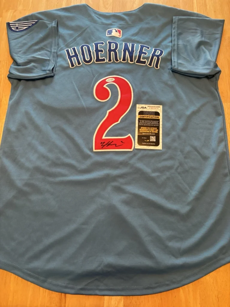 NICO HOERNER Chicago Cubs Signed Autographed Jersey. Jsa Coa
