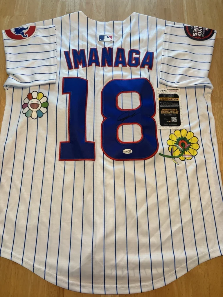 Shota Imanaga Signed Takashi Murakami Jersey MLB Tokyo Series 2025 Jsa Coa Cubs