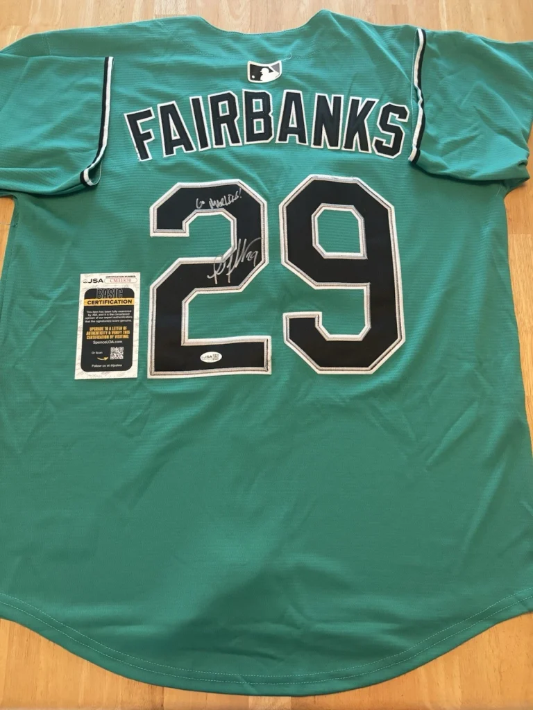 Pete Fairbanks Signed Autographed Inscribed Miami Marlins Jersey. JSA Coa