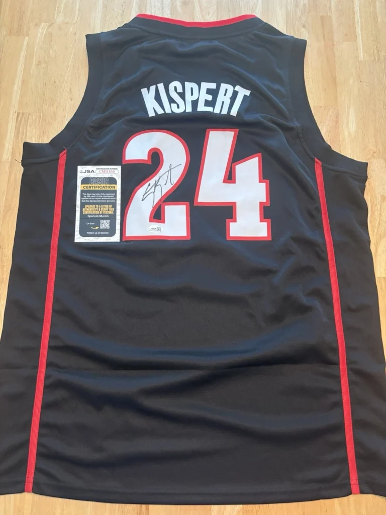 COREY KISPERT signed Autographed GONZAGA BULLDOGS Jersey. Jsa Coa