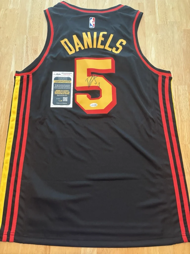 Dyson Daniels Signed Autographed Atlanta Hawks City Connect Jersey JSA COA