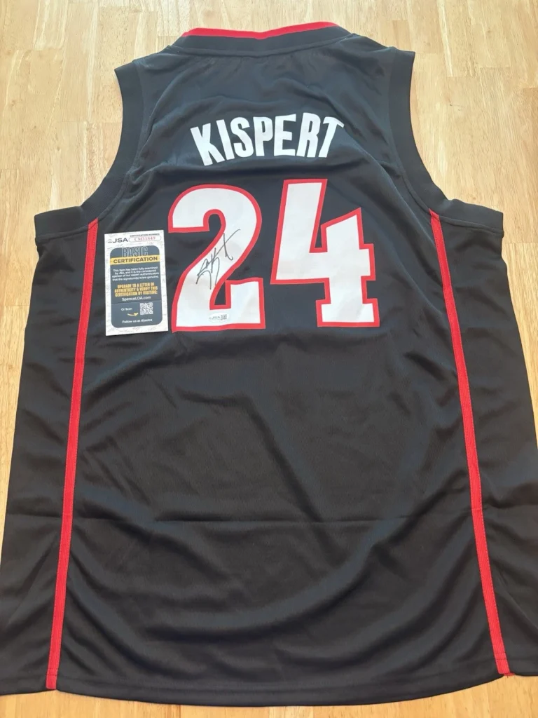 COREY KISPERT signed Autographed GONZAGA BULLDOGS Jersey. Jsa Coa