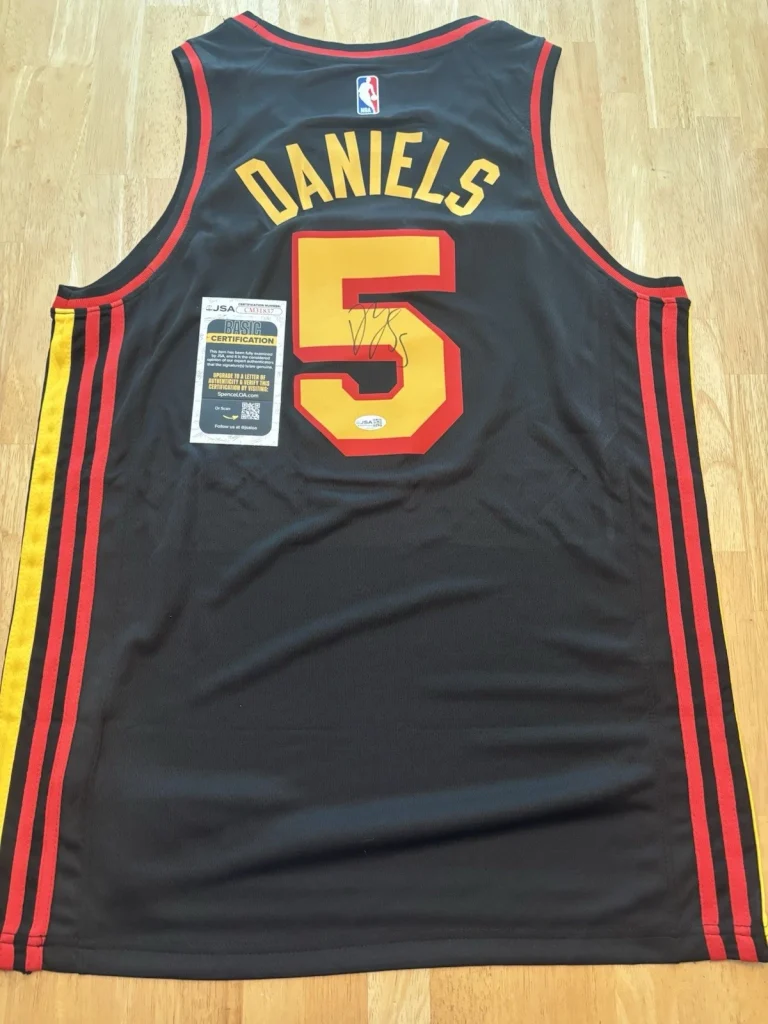 Dyson Daniels Signed Autographed Atlanta Hawks City Connect Jersey JSA COA